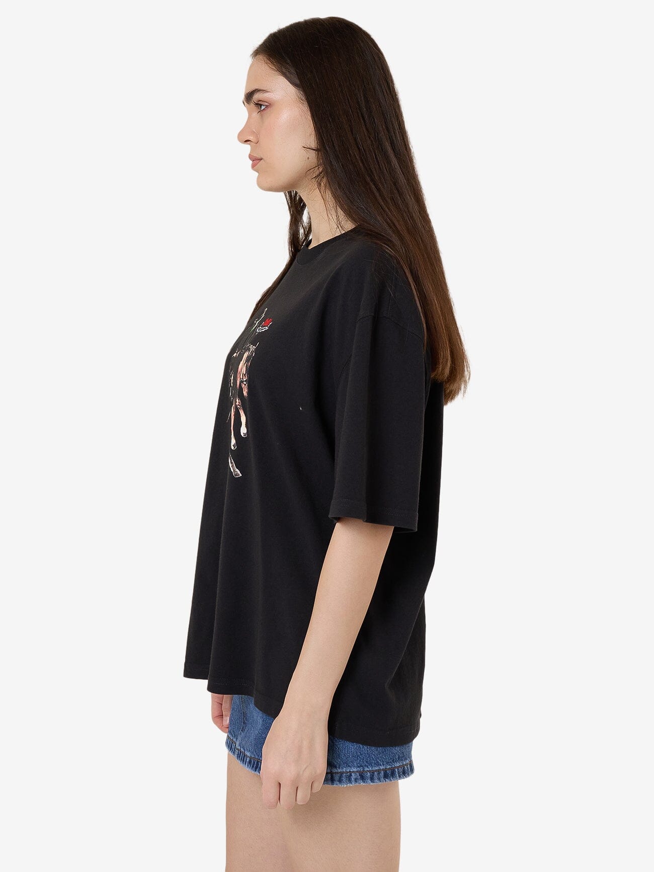 Eternal Outlaw Oversize Tee - Washed Black 4