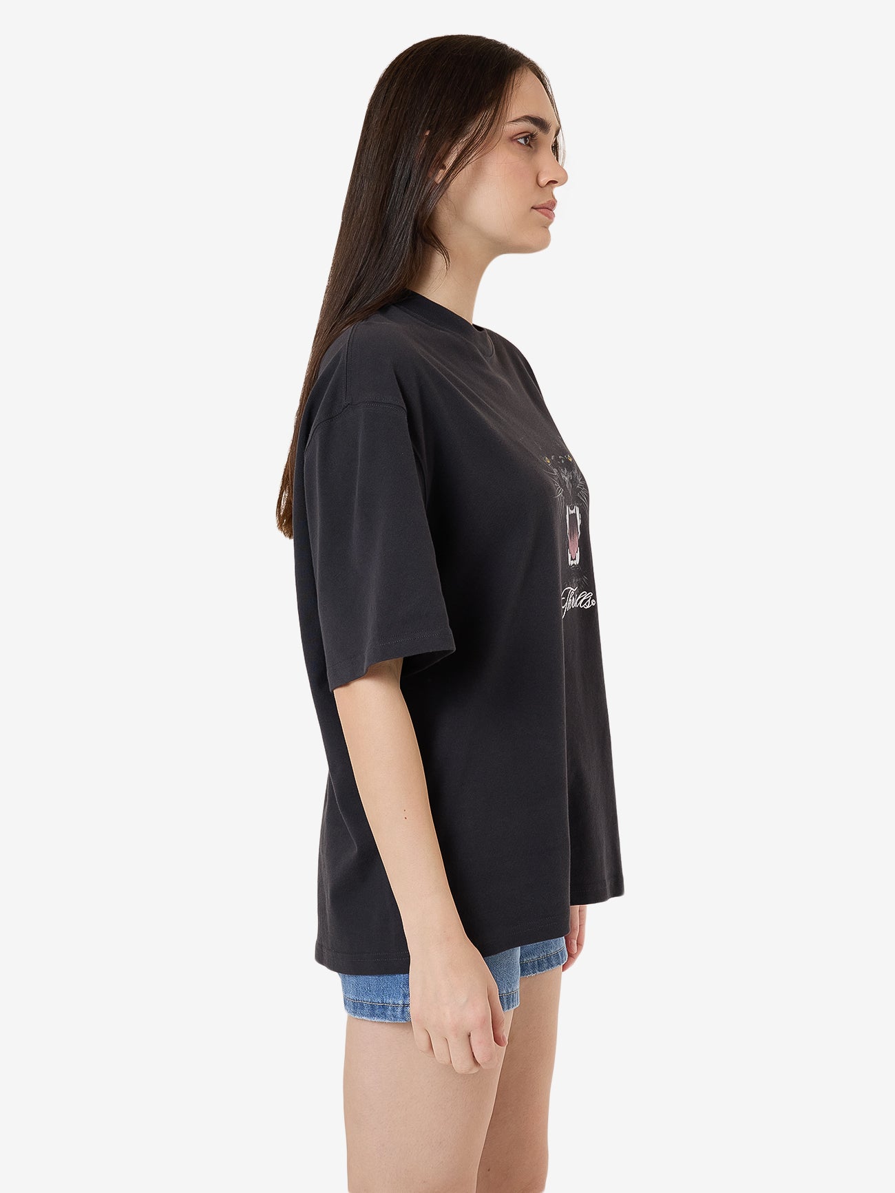 Deadly Pursuit Oversized Tee - Washed Black 4