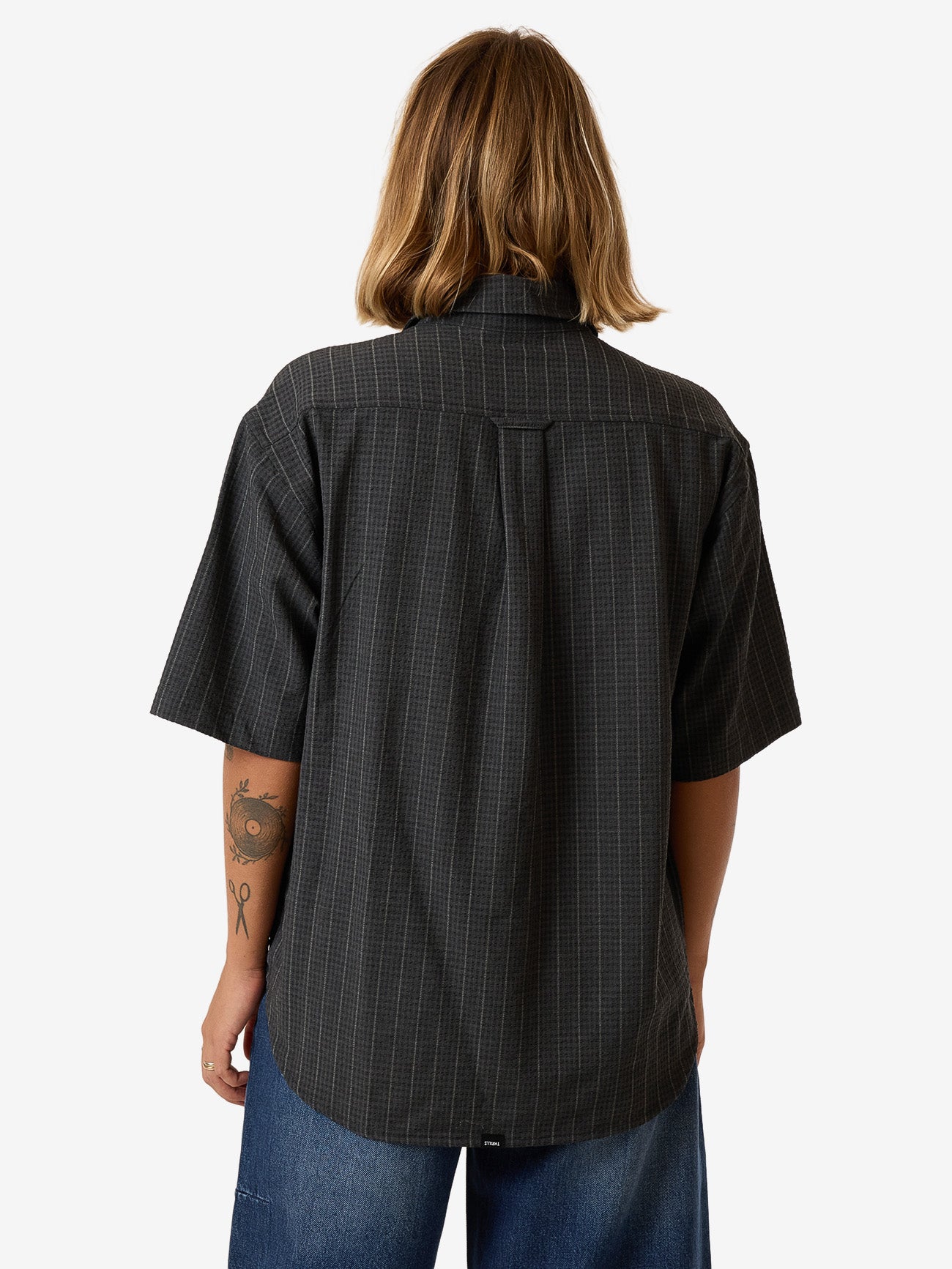 Colby Shirt - Charcoal Pinstripe