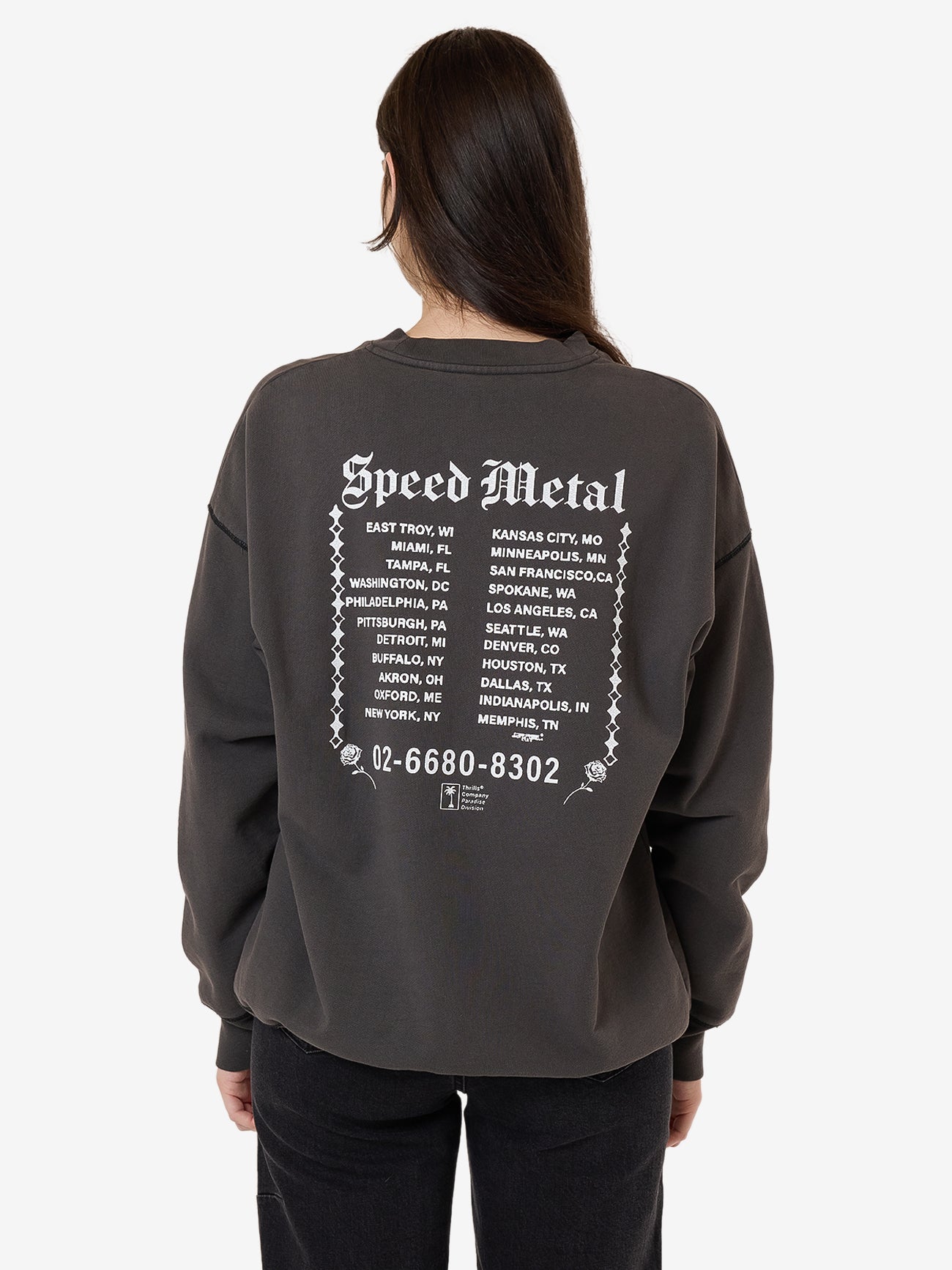 Speed Metal Slouch Crew - Merch Black 4