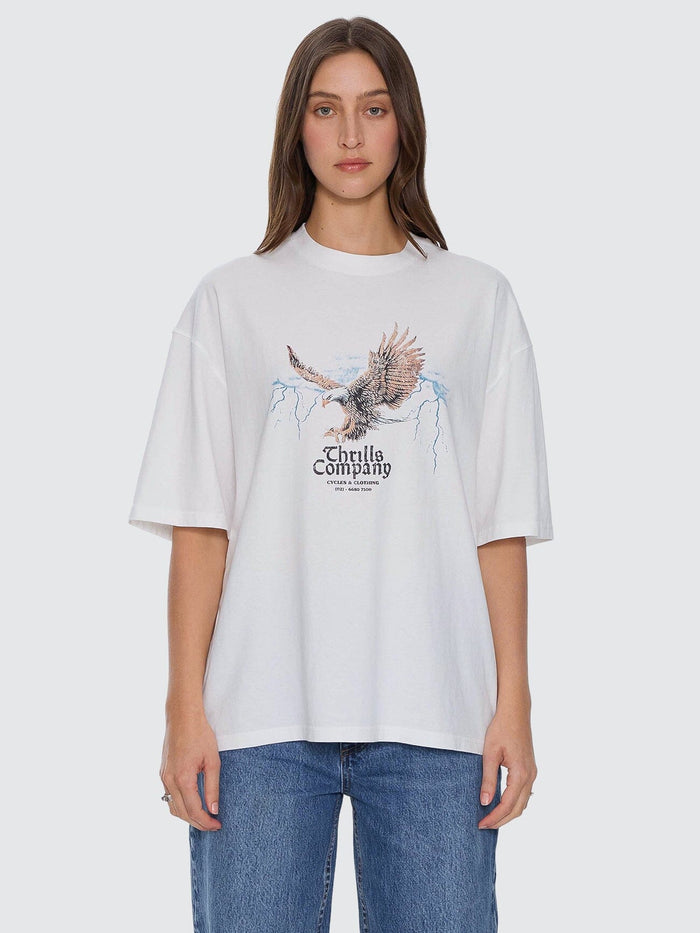 Flight Risk Oversize Tee - Dirty White