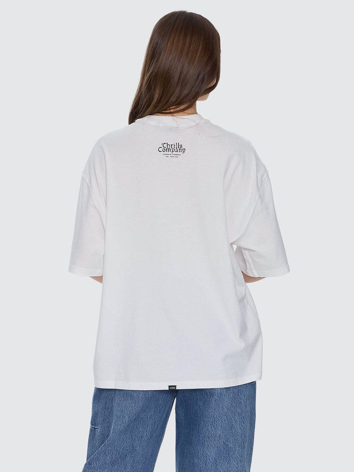 Flight Risk Oversize Tee - Dirty White