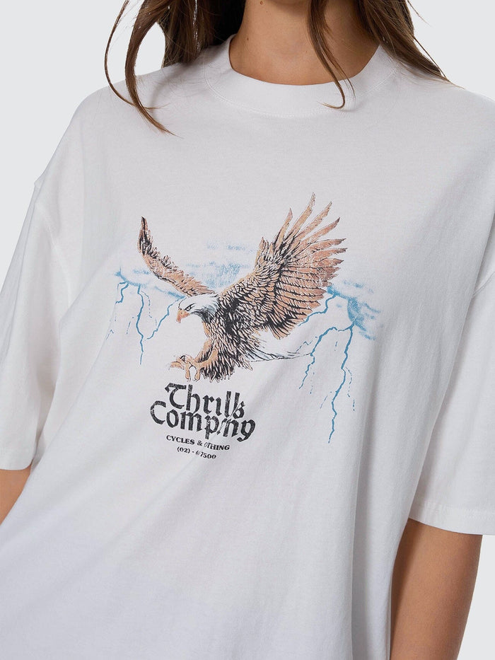 Flight Risk Oversize Tee - Dirty White
