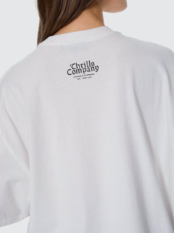 Flight Risk Oversize Tee - Dirty White