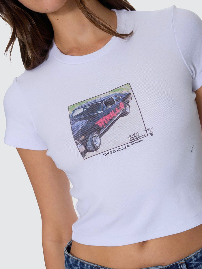 Die Fighting Mini Tee - White