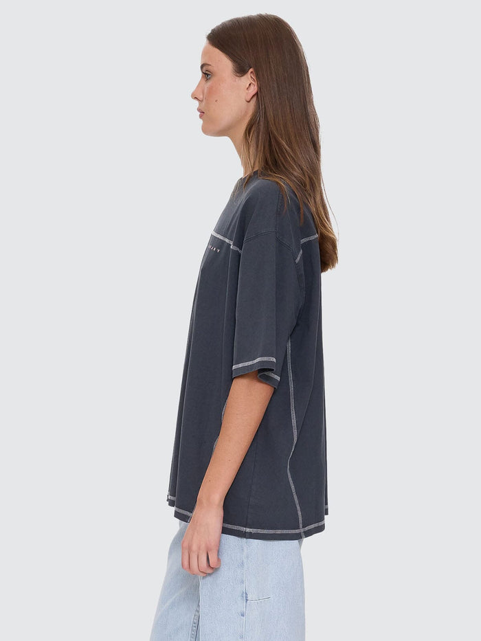 Compact Oversize Panel Tee - Ebony 4