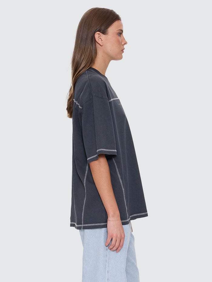 Compact Oversize Panel Tee - Ebony 4