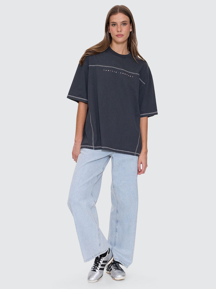 Compact Oversize Panel Tee - Ebony 4
