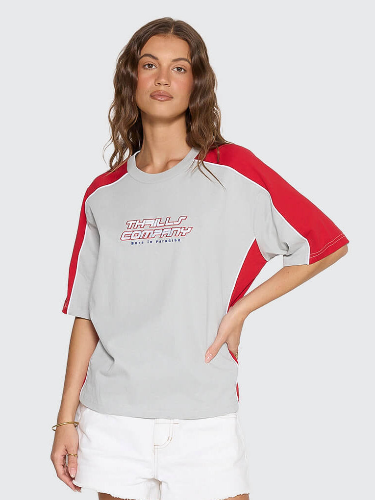 Rewind Square Tee - Glacier Grey 4