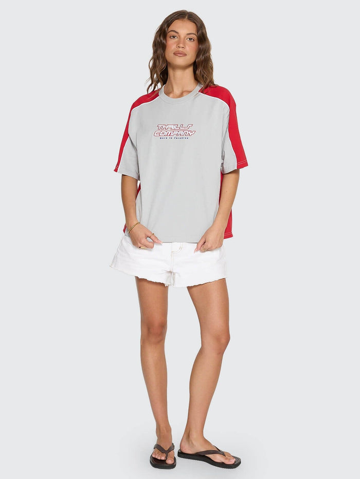 Rewind Square Tee - Glacier Grey 4