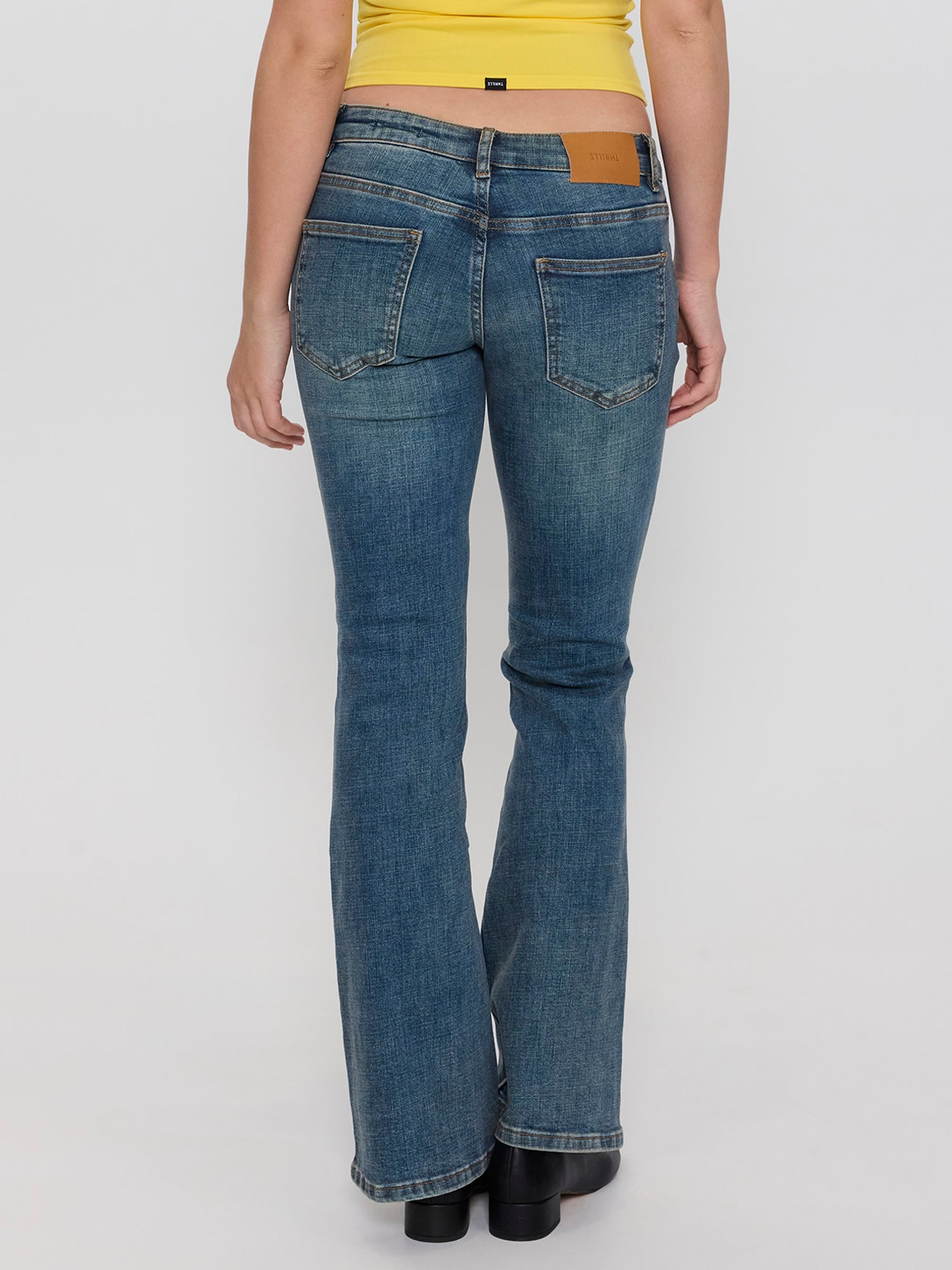 Dakota Super Low Kick Jean - Cyclone Blue 4