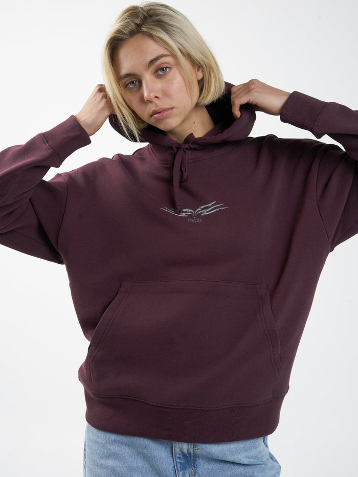 Easy Going Fleece Hood - Wine