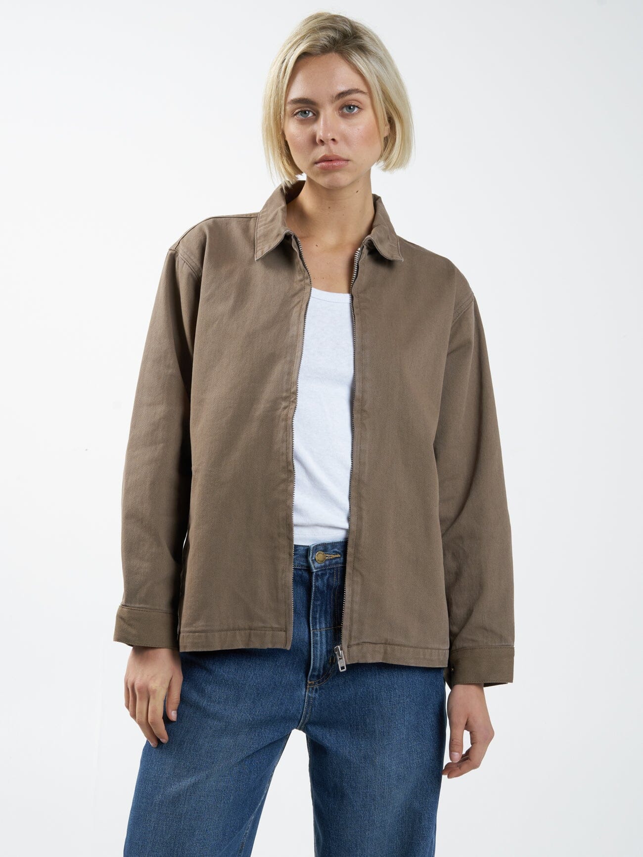 Thrills bianca cord outlet jacket tan