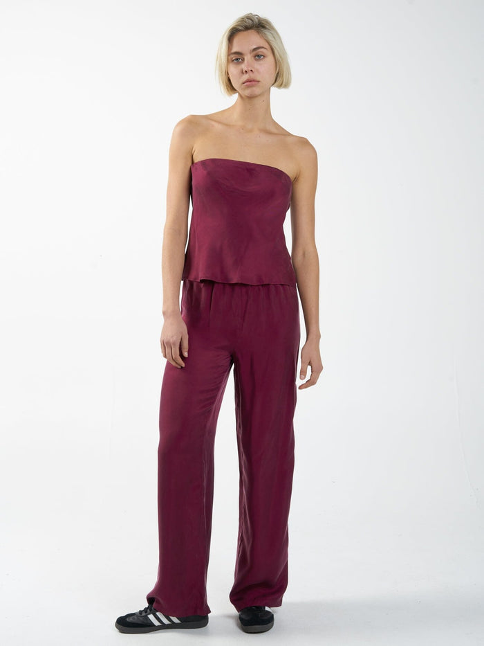 Gimlet Tube Top - Wine