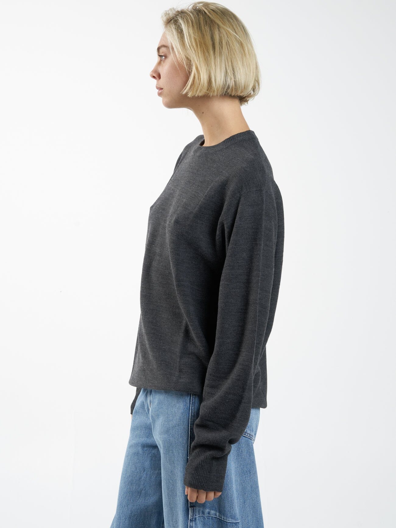 Ollie Knit Pullover - Charcoal