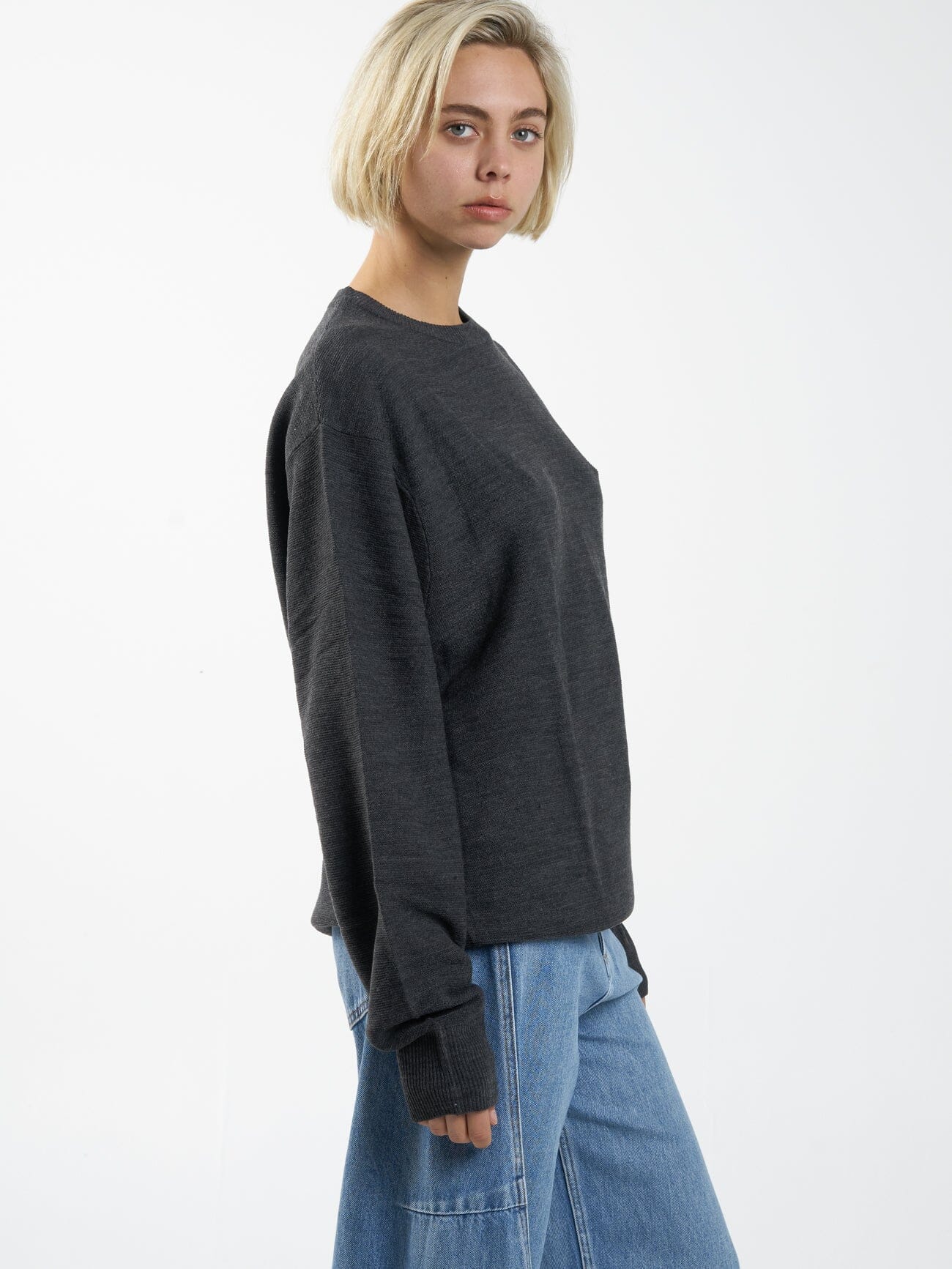 Ollie Knit Pullover - Charcoal