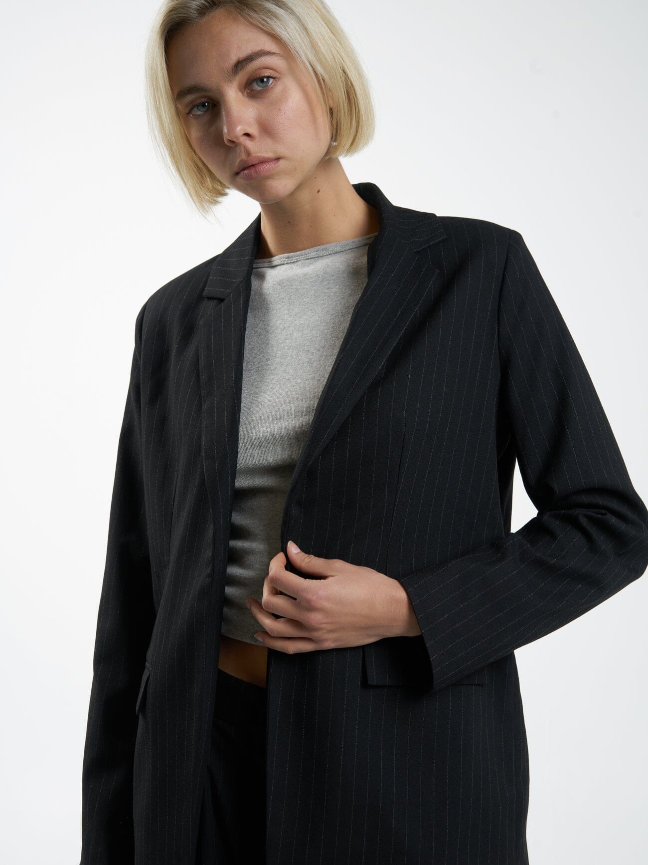 Allegra Blazer - Charcoal