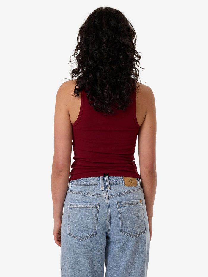 Minimal Thrills Scoop Tank - Cabernet 4