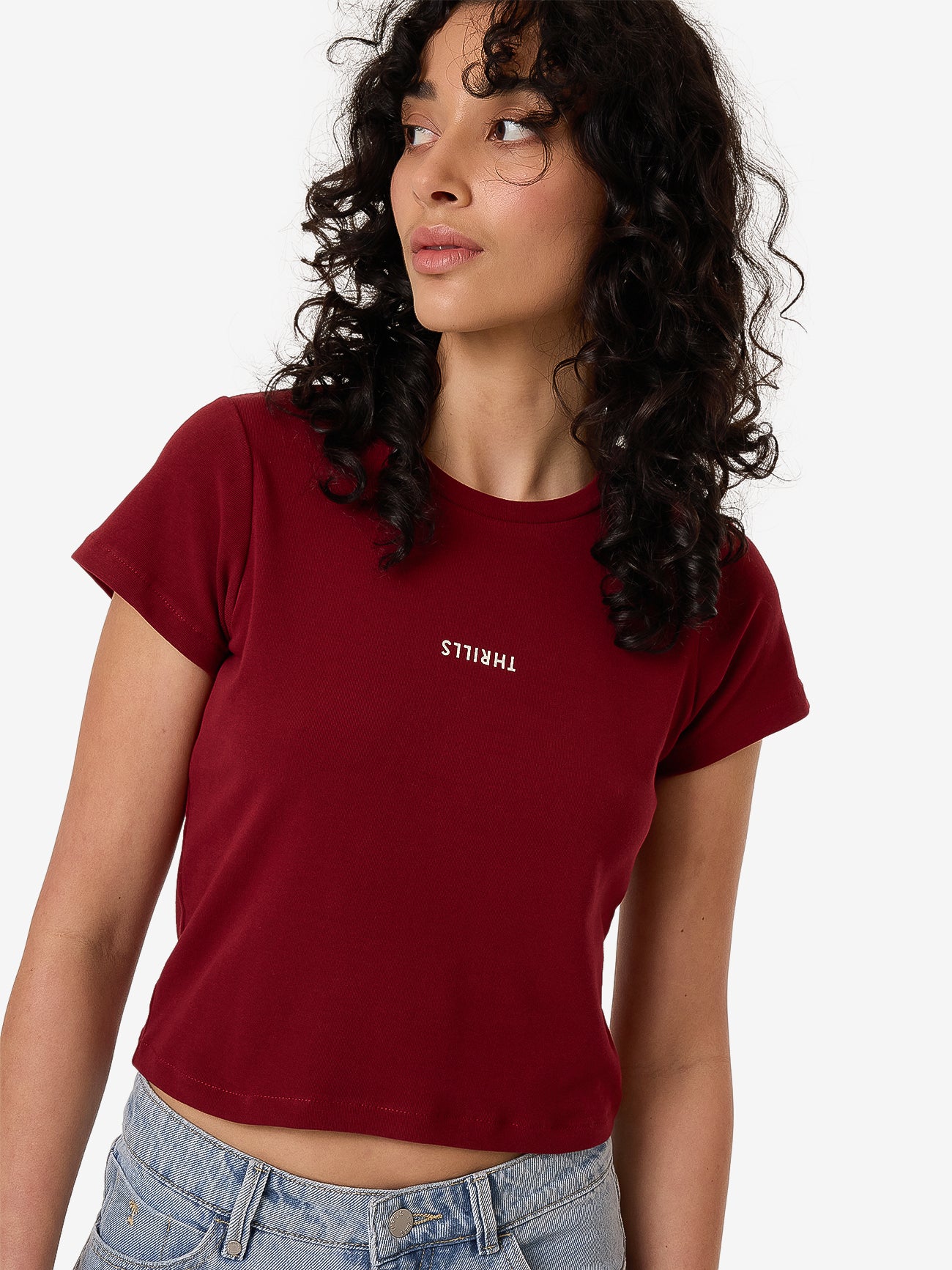 Minimal Thrills Mini Tee - Cabernet 4