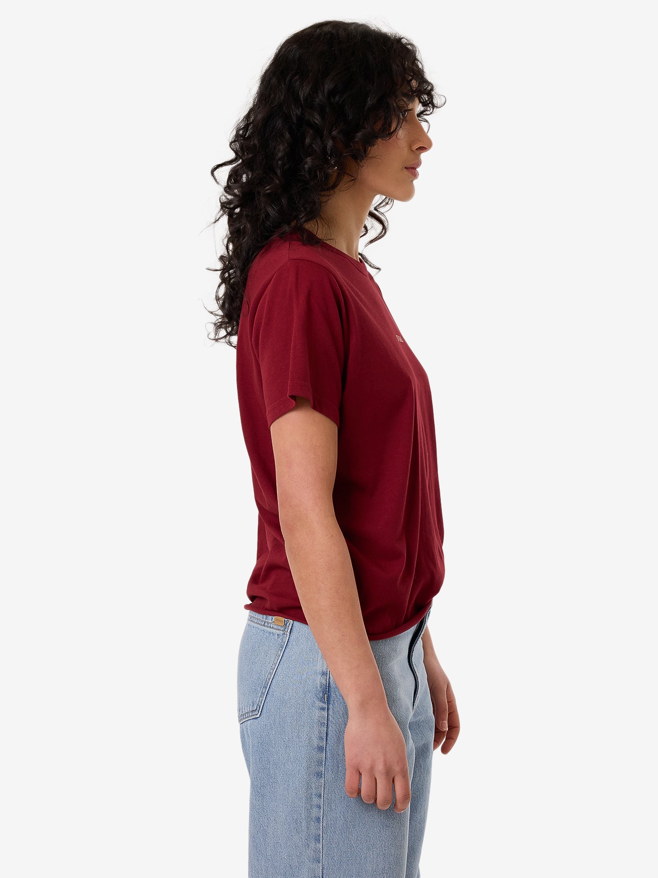 Minimal Thrills Relaxed Tee - Cabernet 4