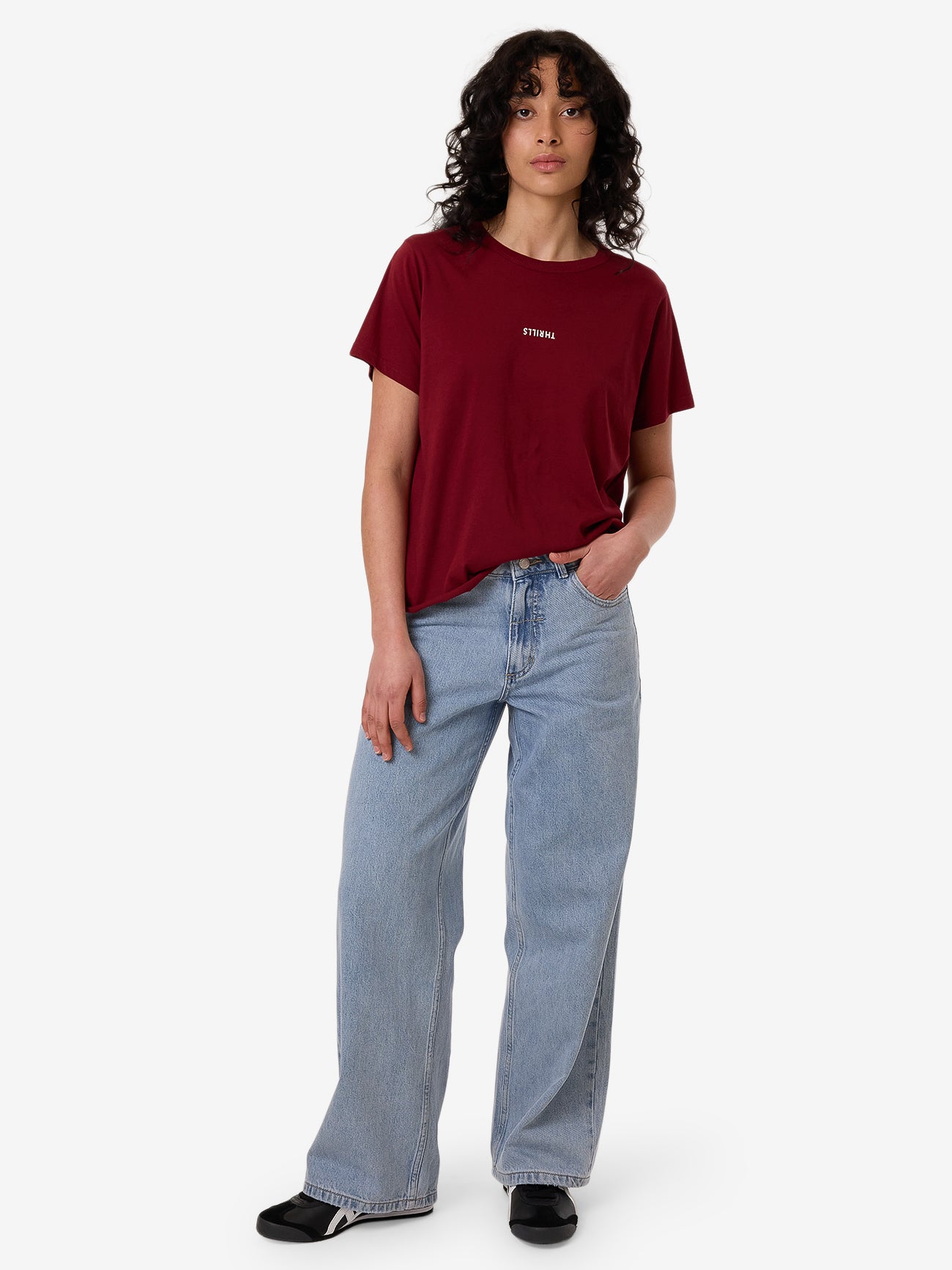 Minimal Thrills Relaxed Tee - Cabernet 4