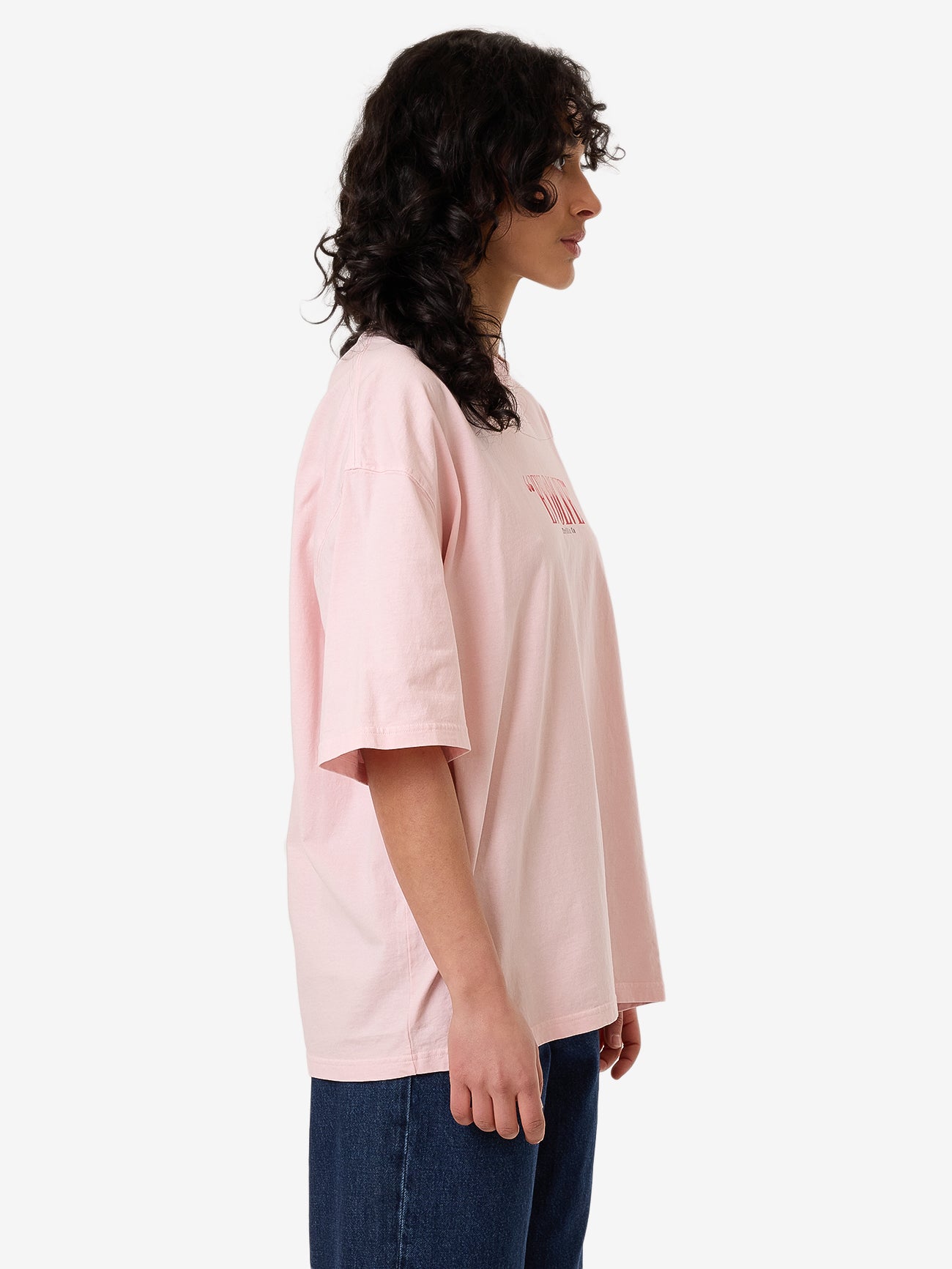 Highly Evolved Oversized Tee - Barely Pink 4