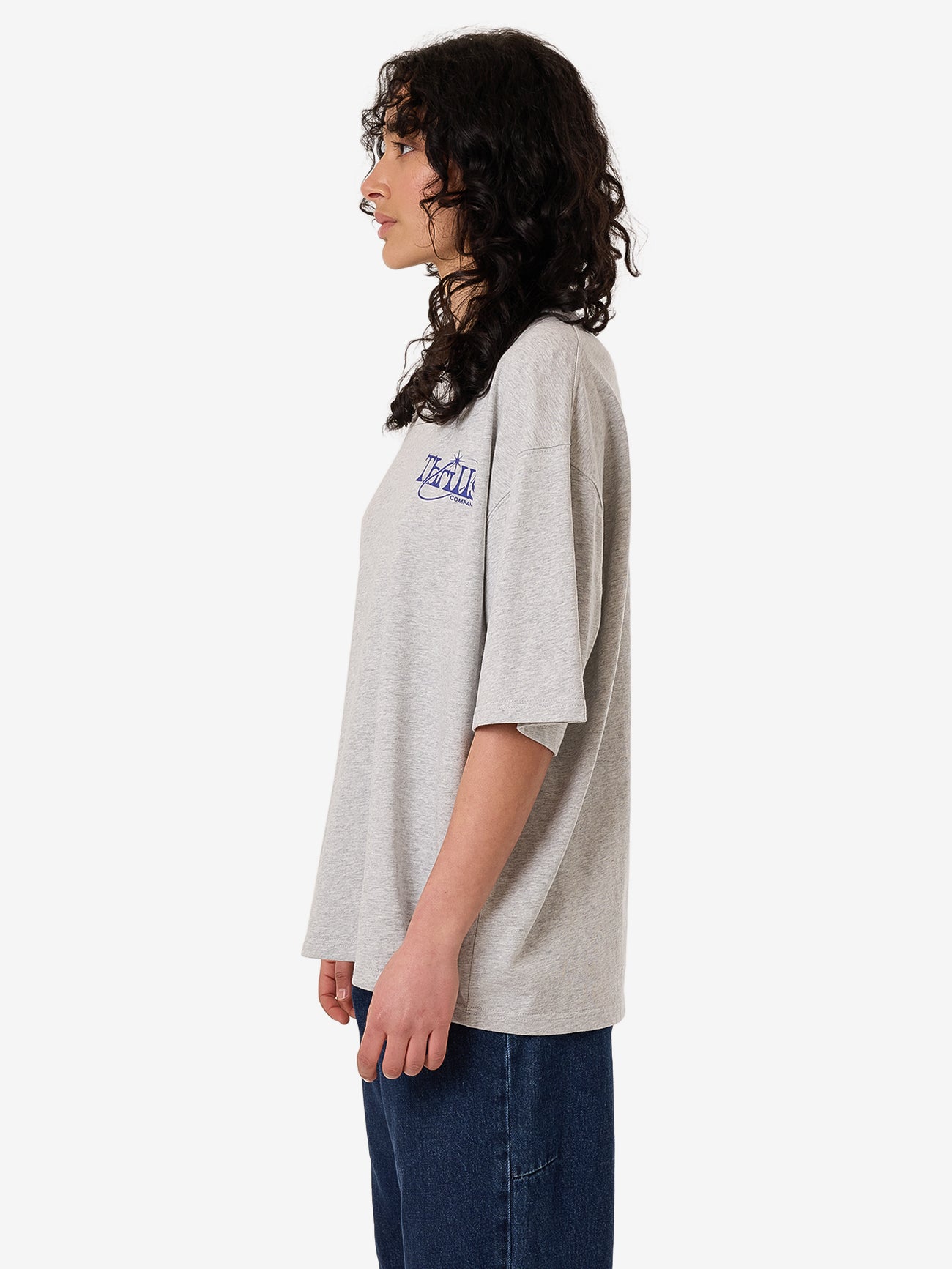 Ambient Connection Oversized Tee - Snow Marle 4