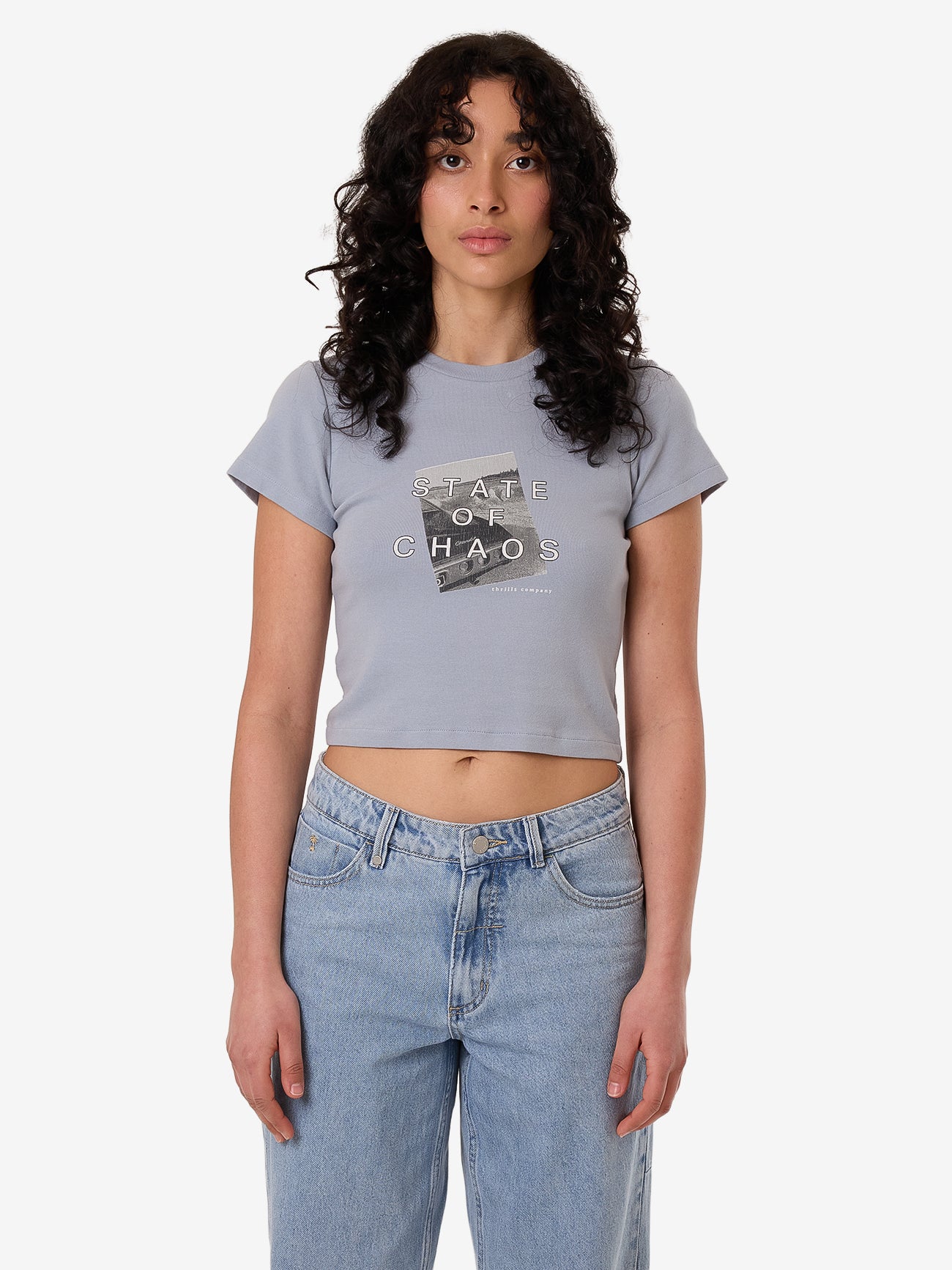 Chaotic Growth Mini Tee - Ashley Blue 4