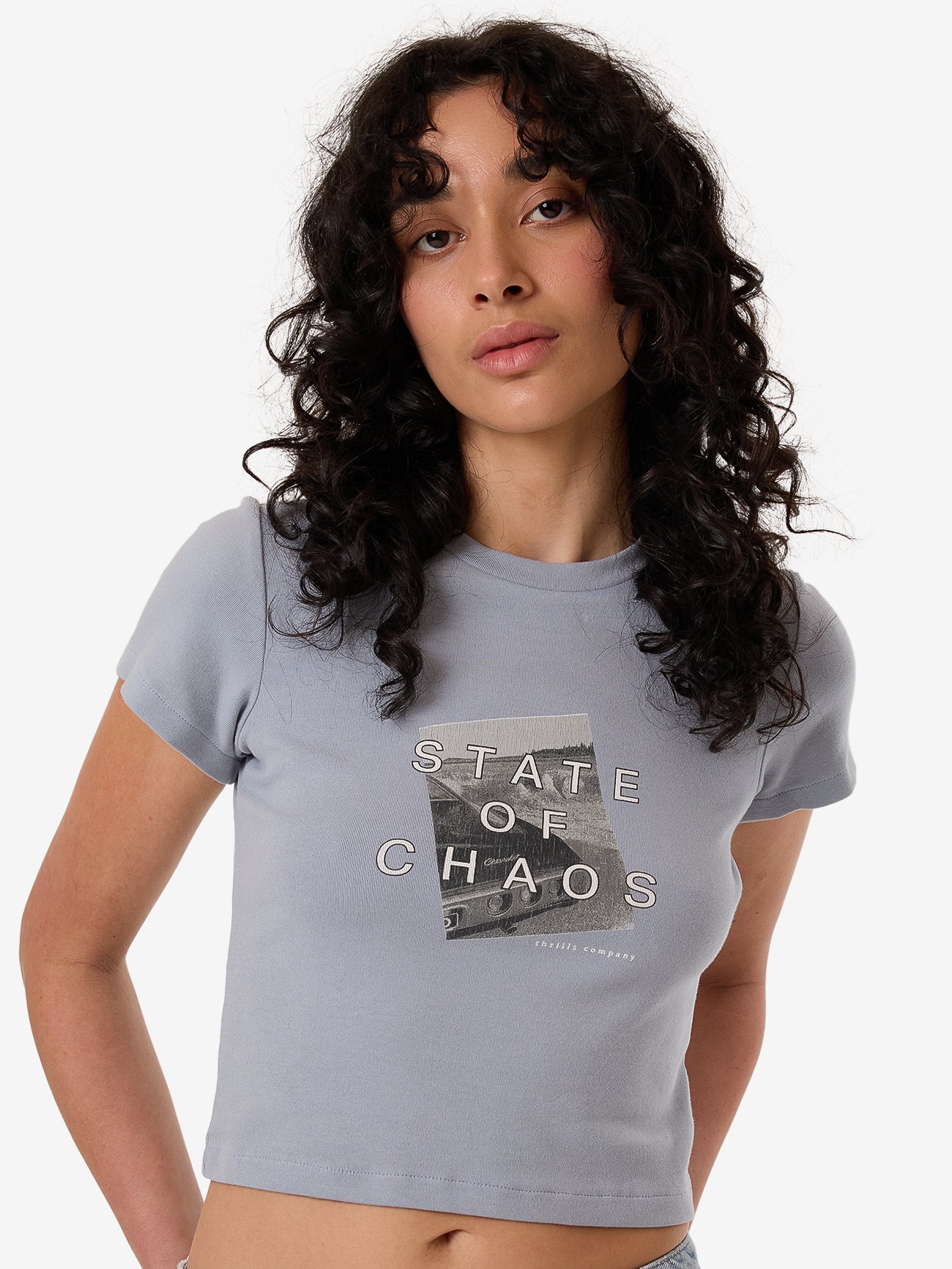 Chaotic Growth Mini Tee - Ashley Blue 4