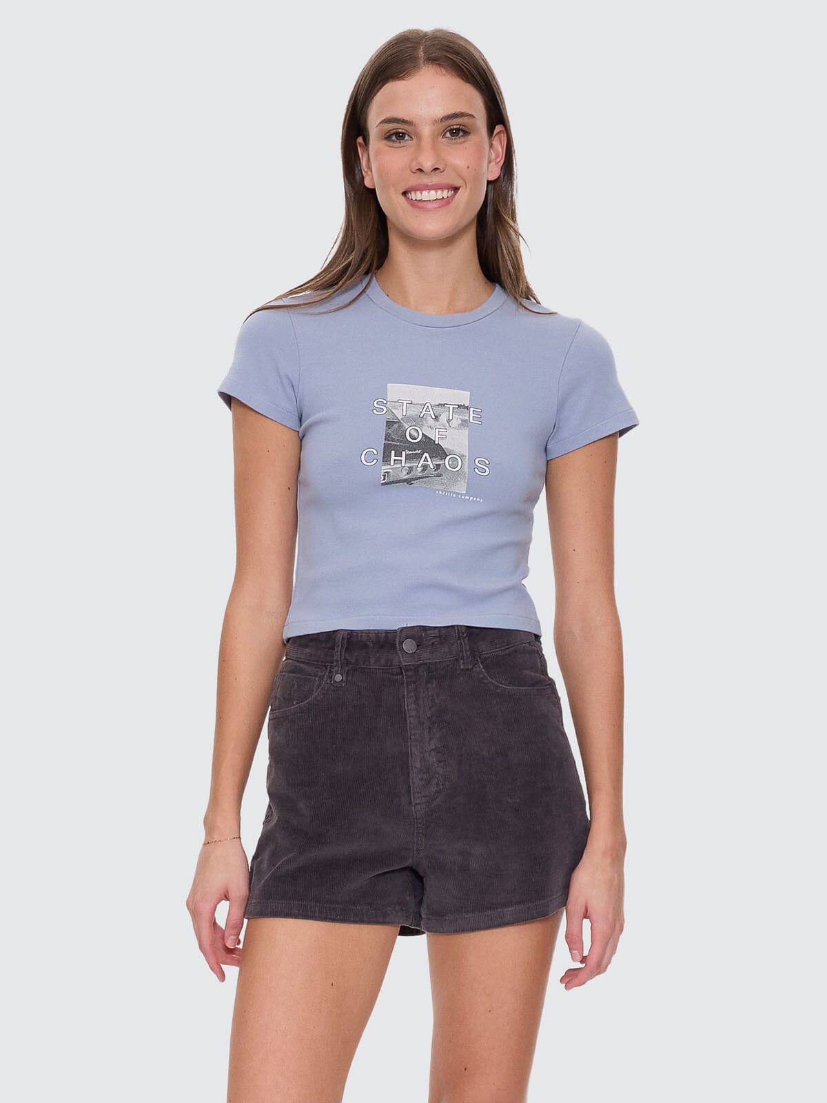Chaotic Growth Mini Tee - Ashley Blue 4