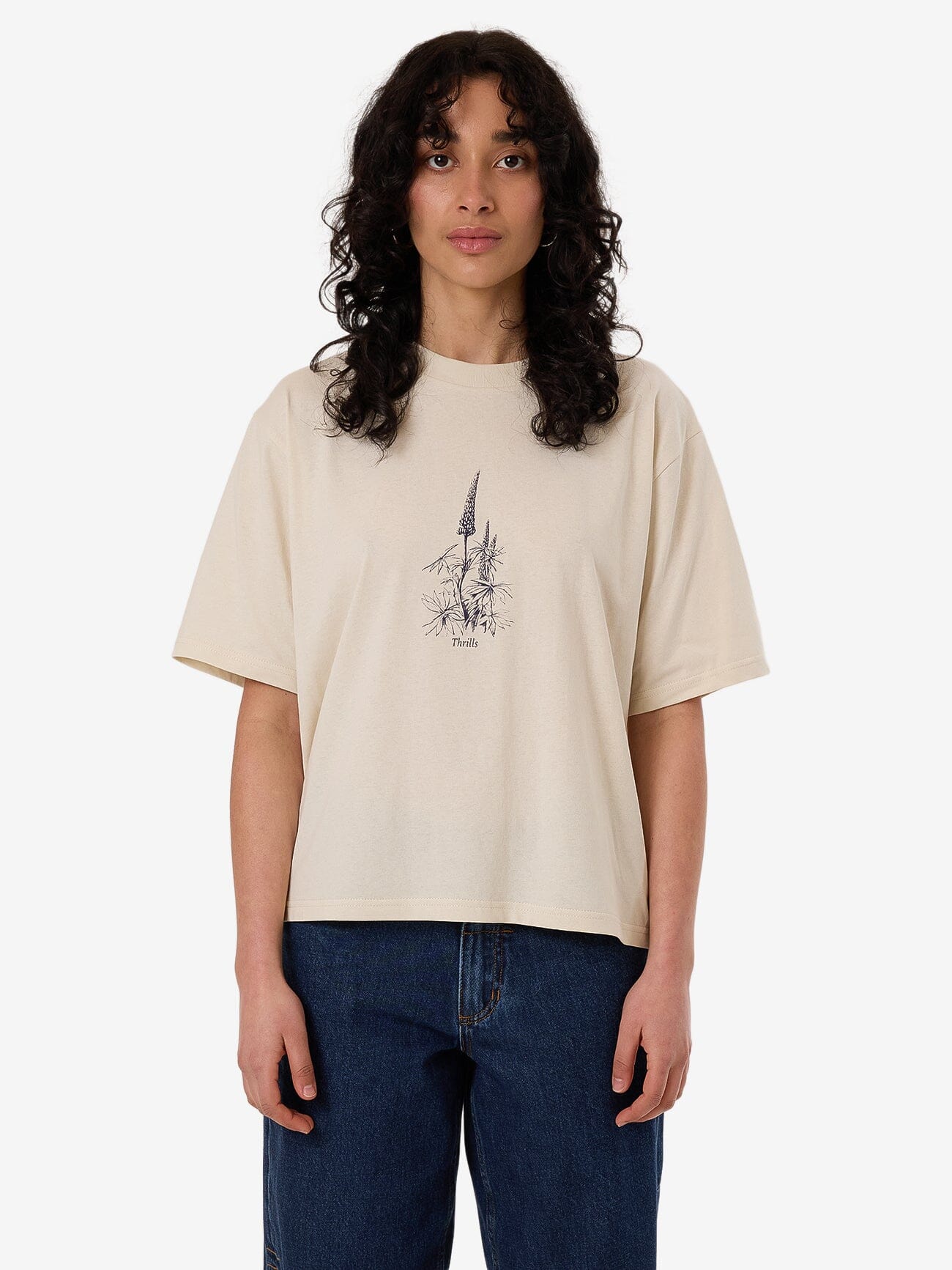 Lupin Square Tee - Heritage White 4