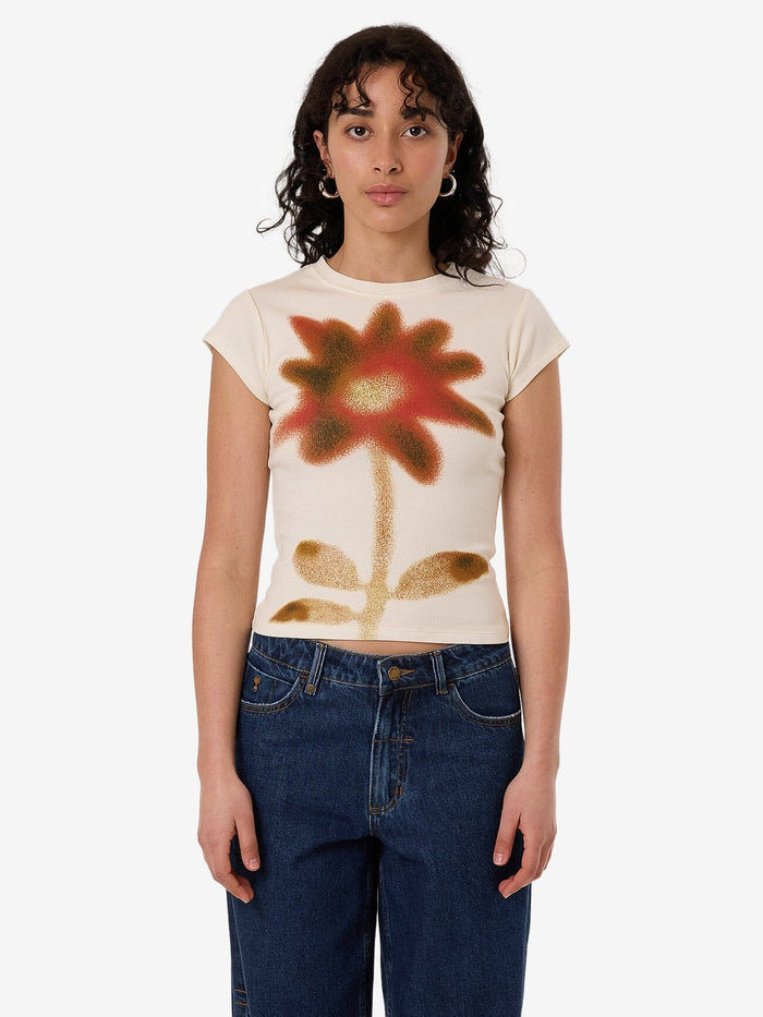 Female model wearing our Thrills  standing against a plain studio background.