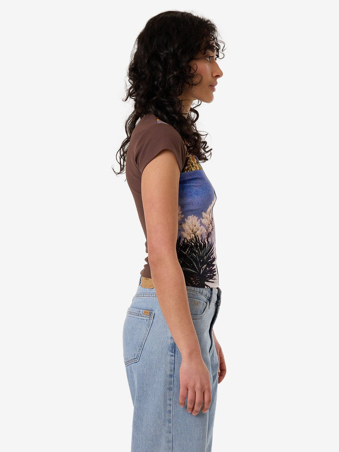 Dalia Club Tee - Coffee 4