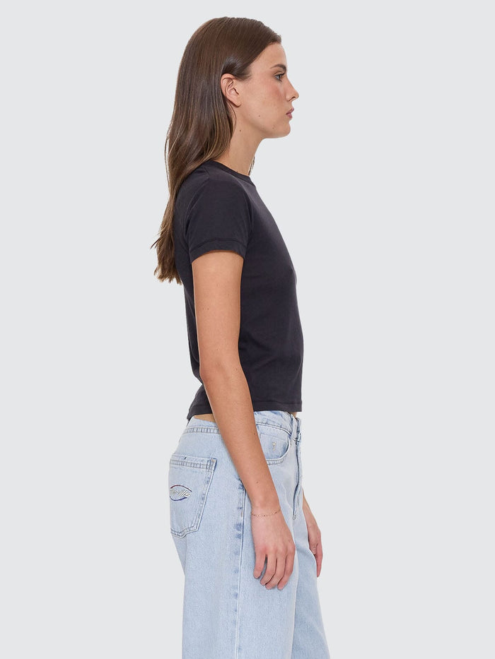 Thrills Boy Tee - Washed Black 4