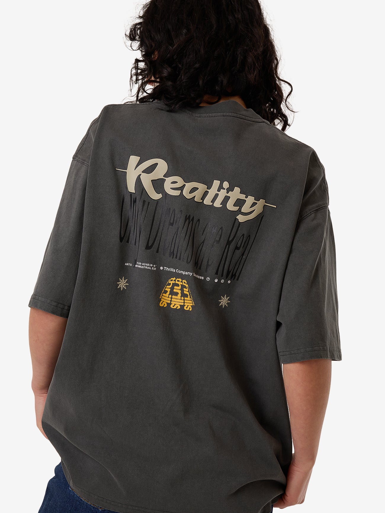 Dream Reality Oversized Tee - Merch Black 4