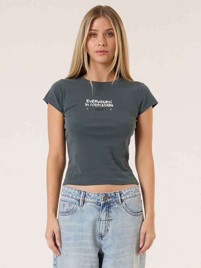 Chain of Formation Mini Tee - Charcoal Blue 4