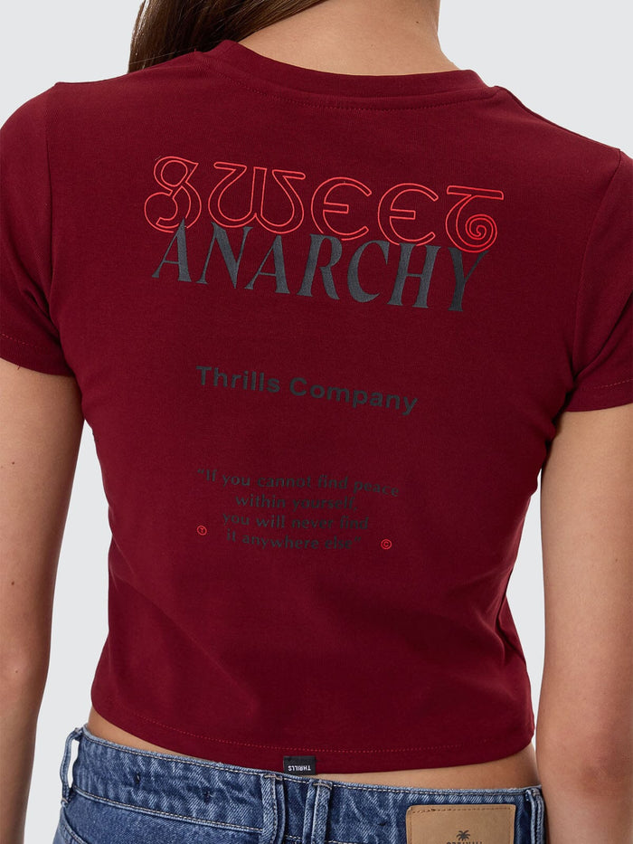 Sweet Anarchy Mini Tee - Cabernet 4