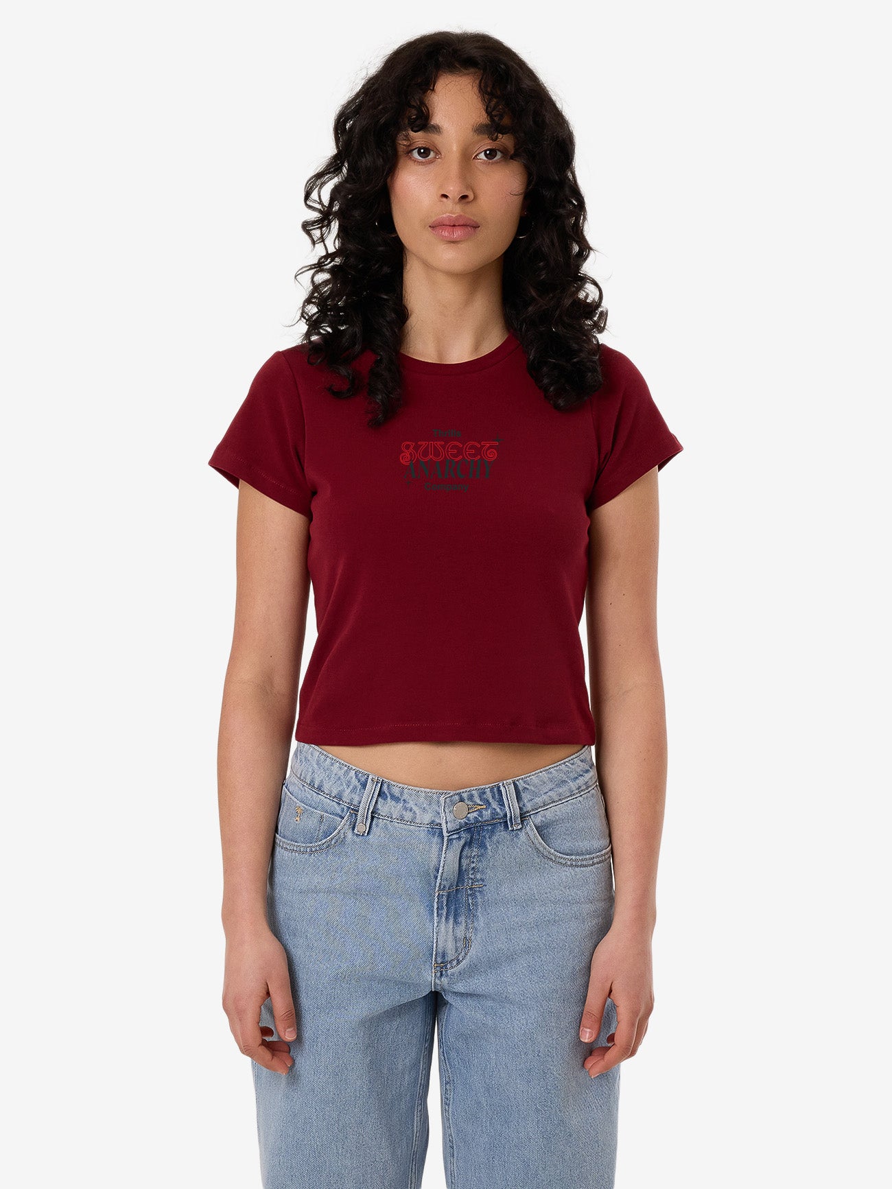 Sweet Anarchy Mini Tee - Cabernet