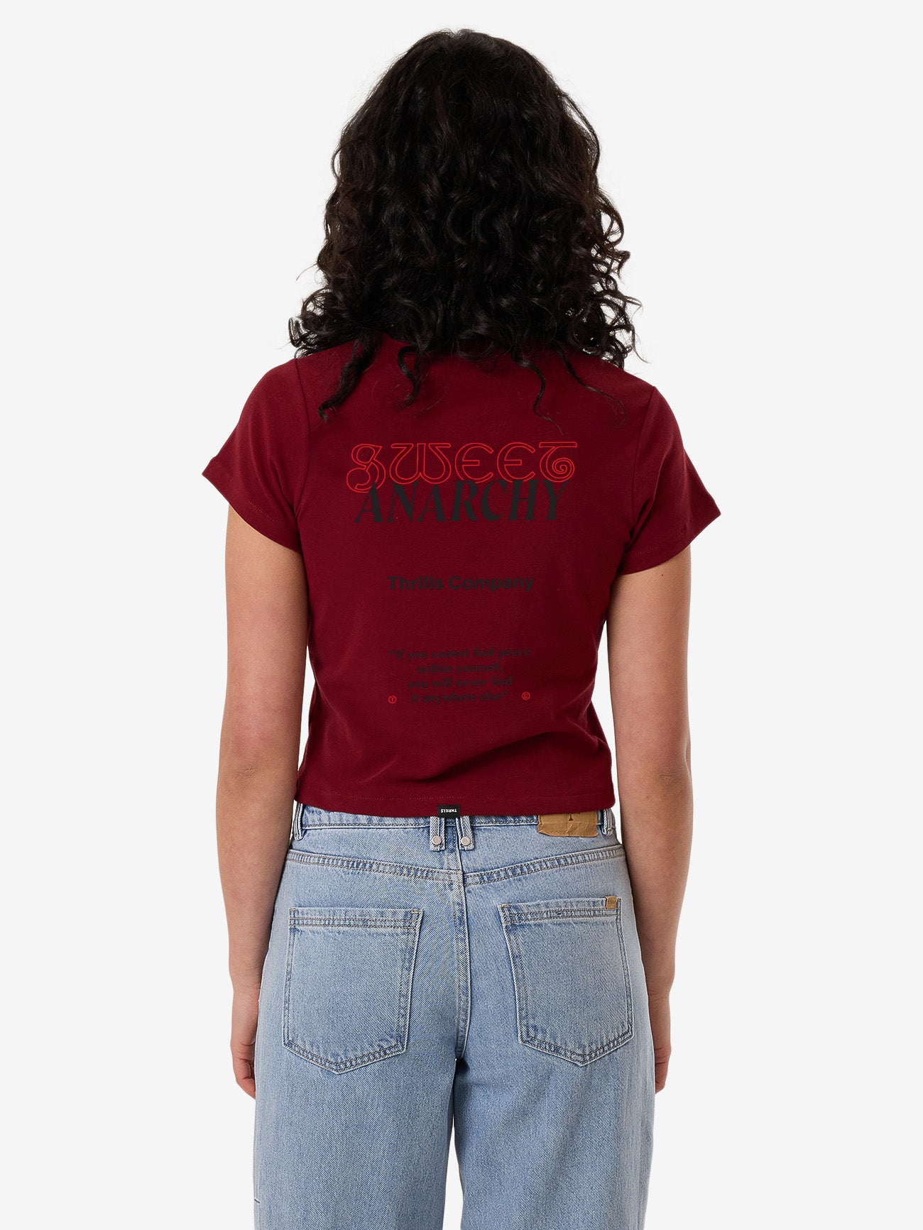 Sweet Anarchy Mini Tee - Cabernet