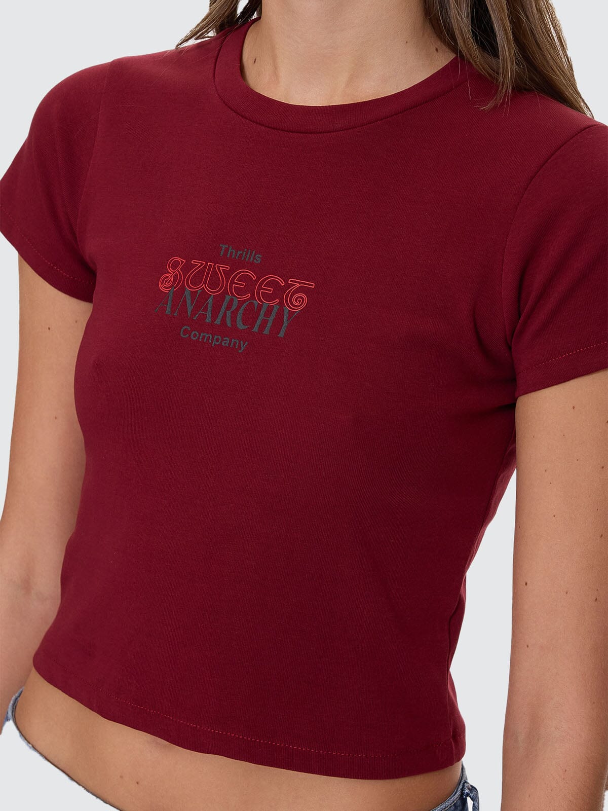 Sweet Anarchy Mini Tee - Cabernet 4