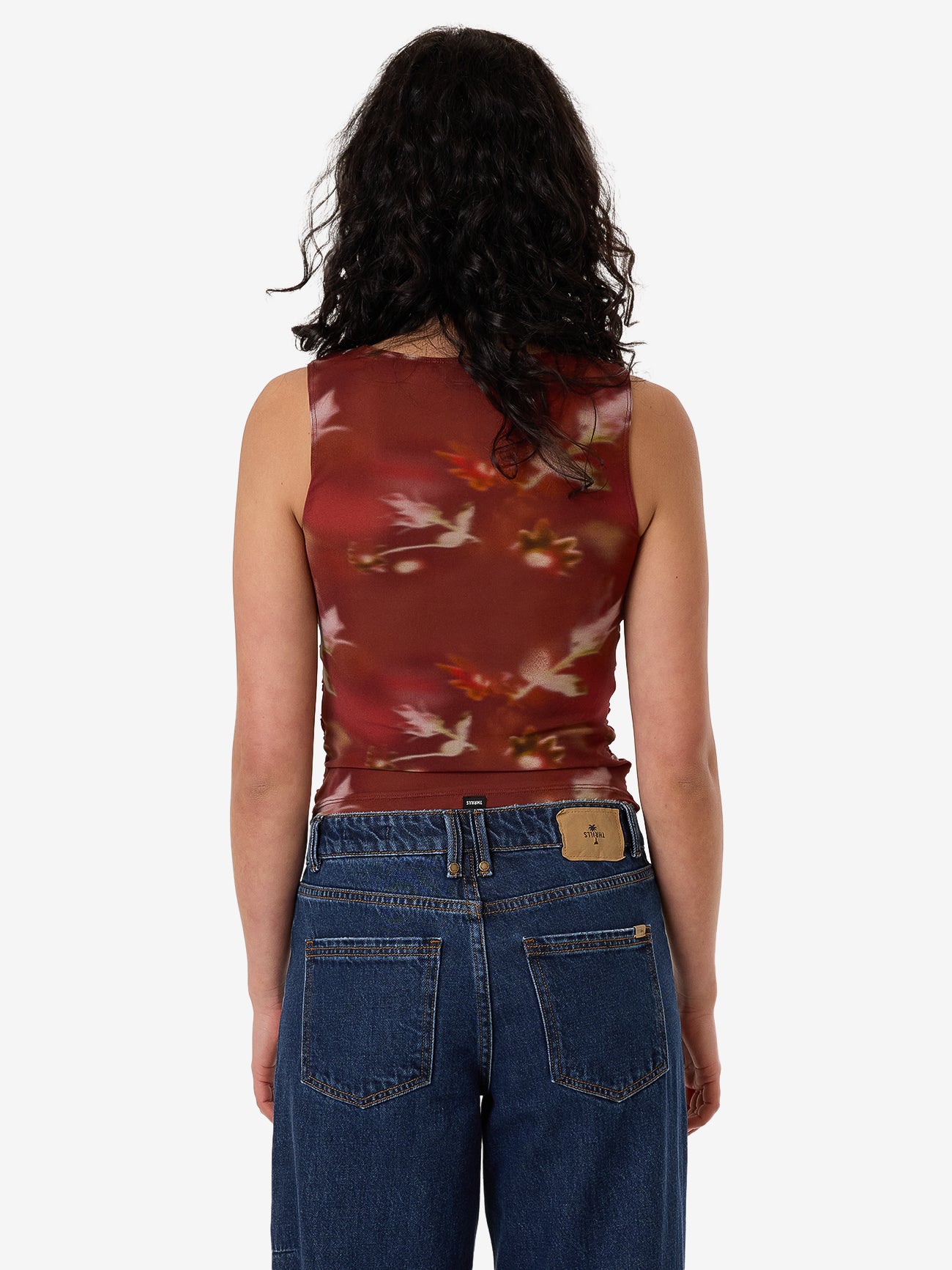 Rhapsody Floral Top - Cabernet 4