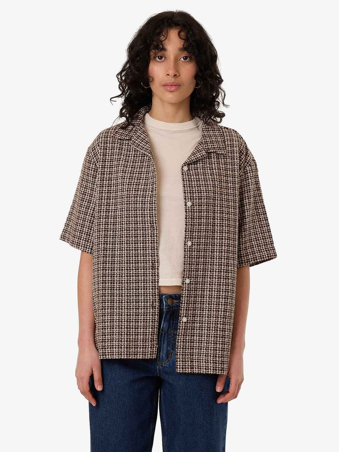 Hazed Adrianna Shirt - Coffee