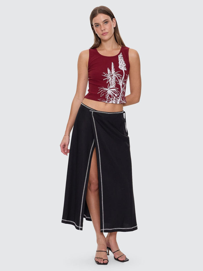 Contour Midi Skirt - Black 4