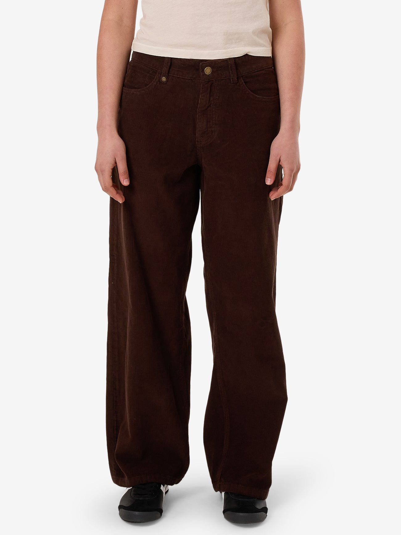 Billie Low Cord Pant - Dark Coffee 4