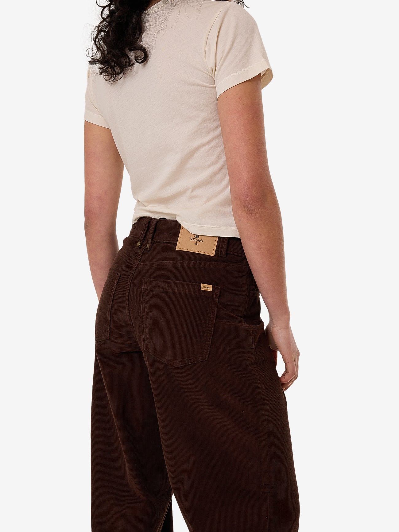 Billie Low Cord Pant - Dark Coffee 4