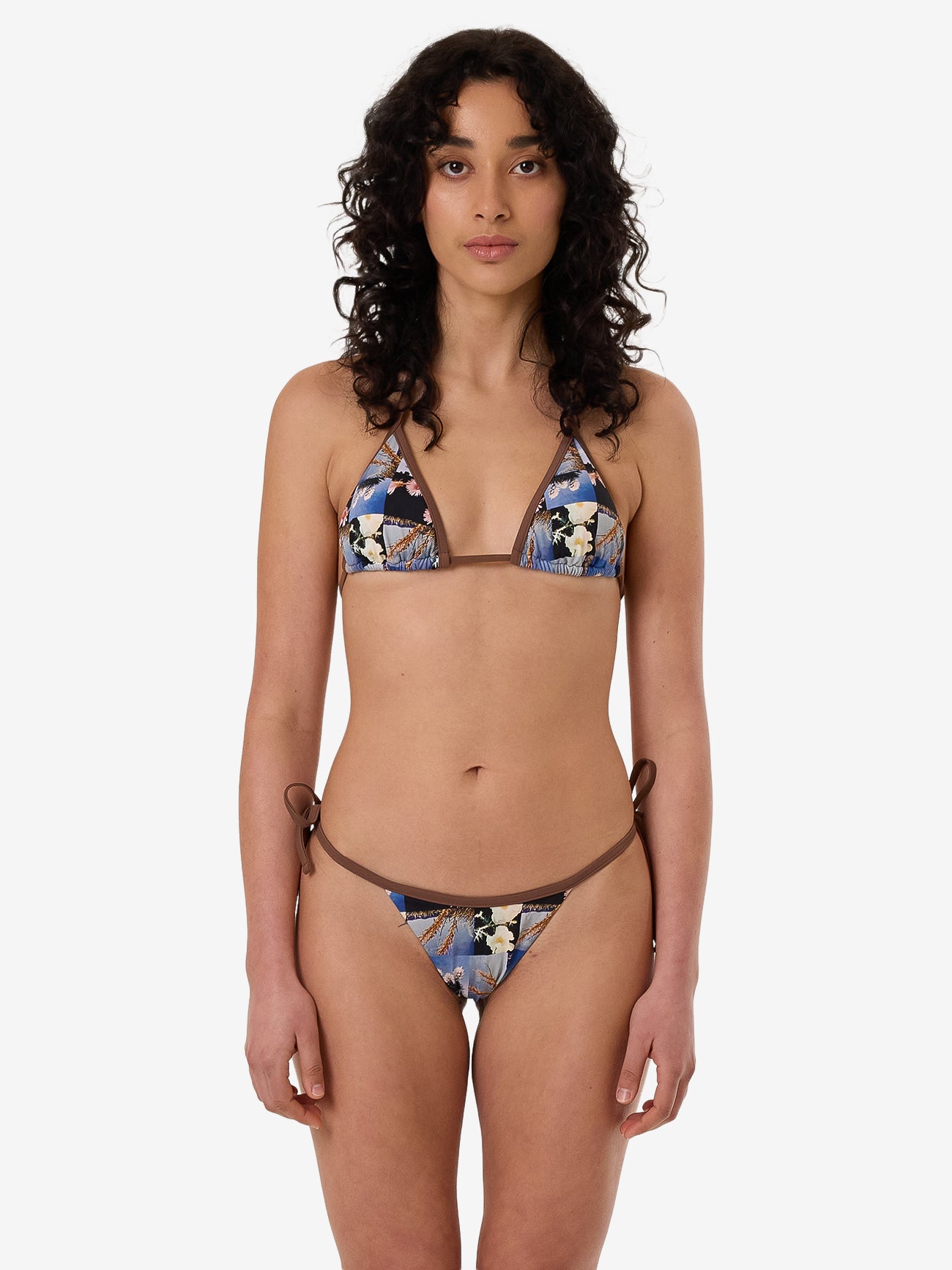 Dalia Micro String Bikini Bottom - Coffee 4