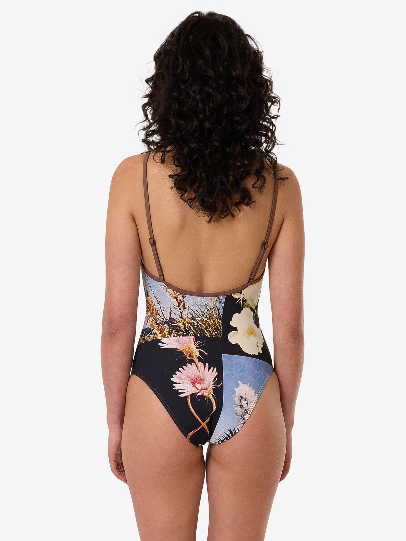 Dalia Plunge One Piece - Coffee 4