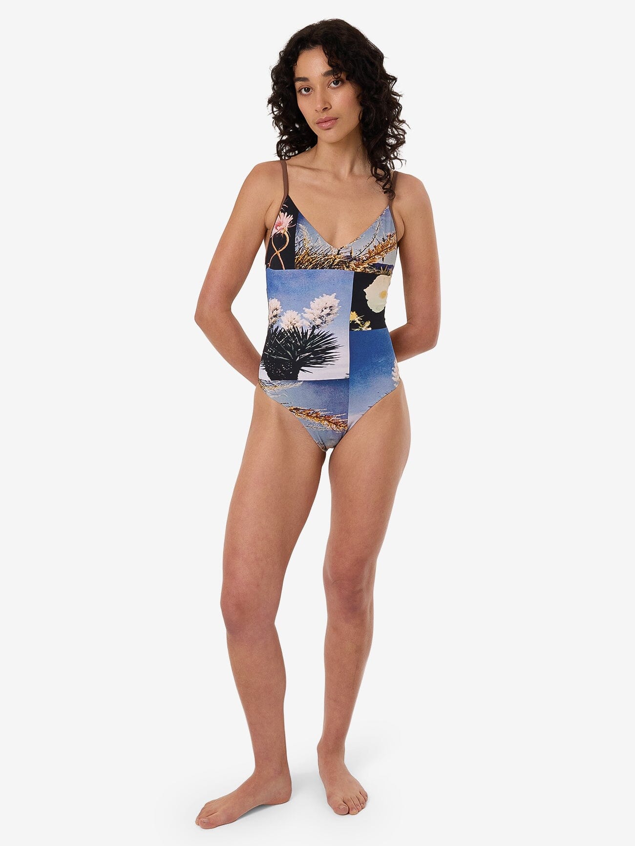 Dalia Plunge One Piece - Coffee 4