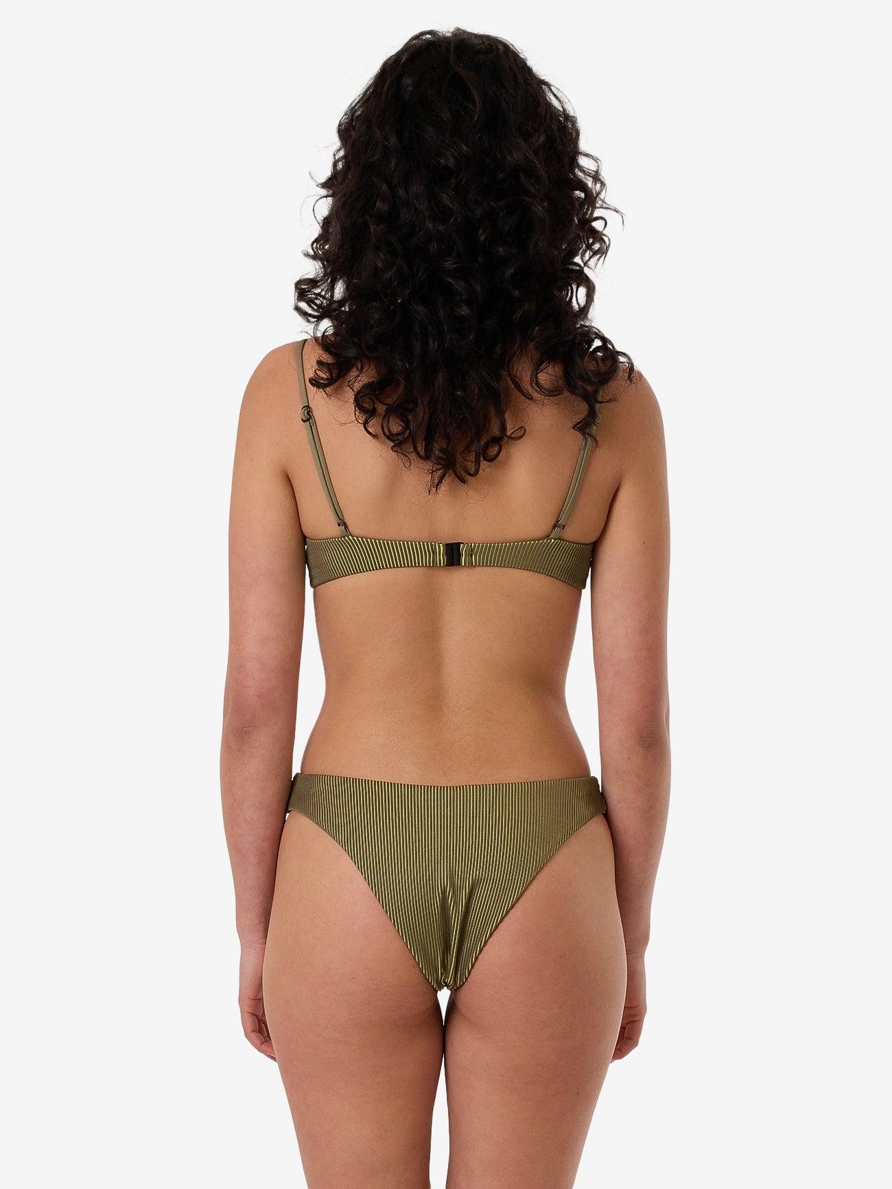 Alba Rib Classic Bikini Bottom - Pickle Green 4