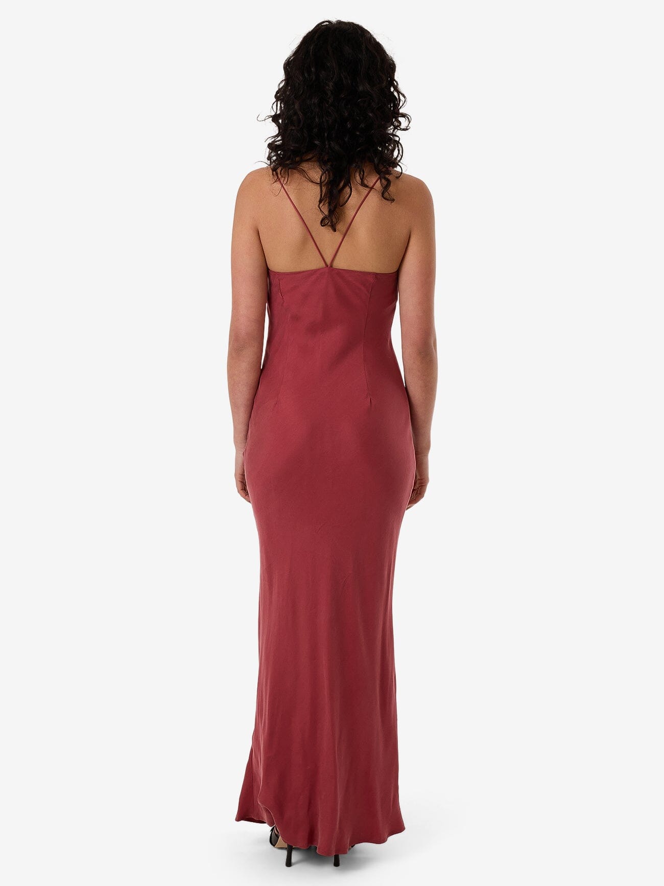 Blair Bias Slip Dress - Cabernet 4